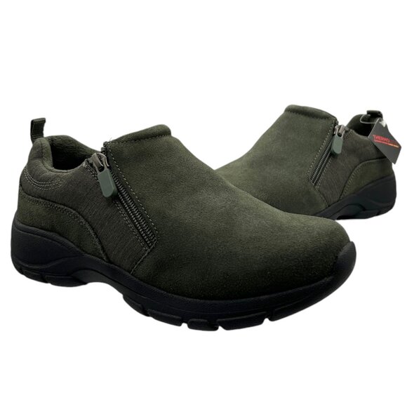 Lands' End All Weather Suede Slip-On Moc Shoes NWT (7.5 D) - Picture 1 of 16